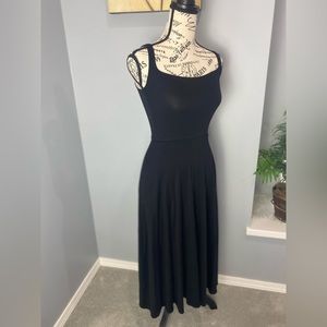 Reformation Black Midi Dress
